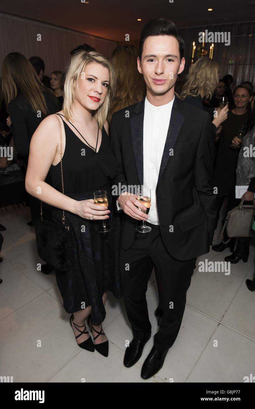 Lorcan London (right) attends the opening night of English National Ballet's production of Le Corsaire at St Martins Lane in London. Stock Photo