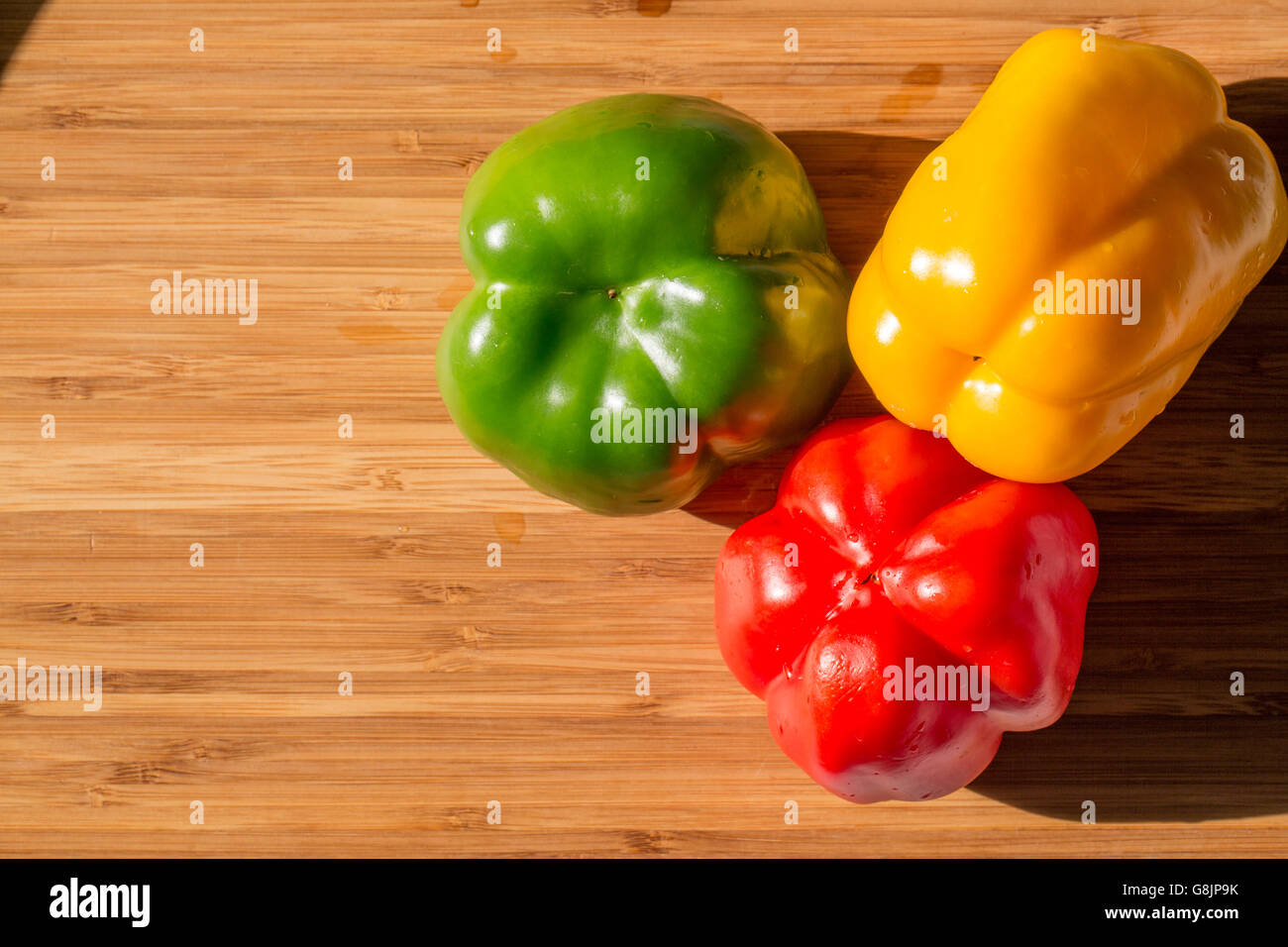 Green , yellow and red bell pepper background Stock Photo - Alamy