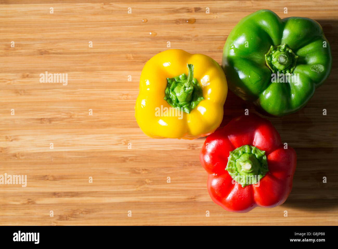 Green , yellow and red bell pepper background Stock Photo - Alamy