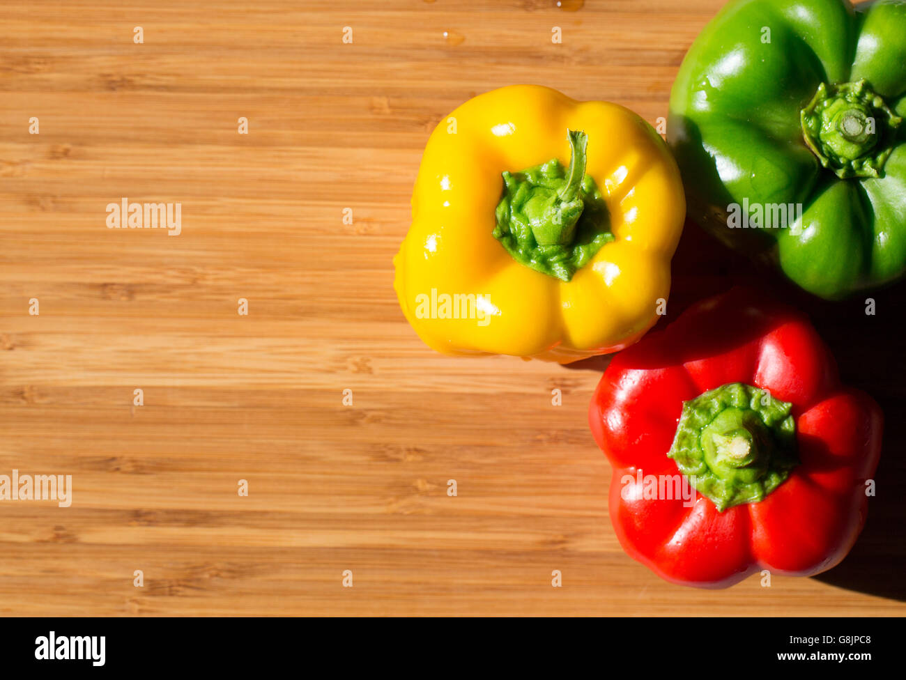 Green , yellow and red bell pepper background Stock Photo - Alamy