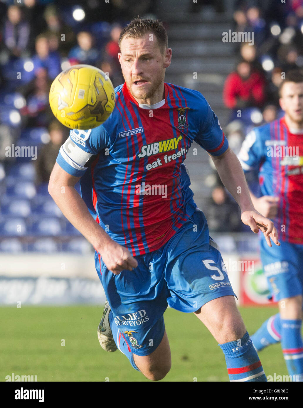 Inverness Caledonian Thistle's Gary Warren during the Ladbrokes Scottish Premiership at Caledonian Stadium, Inverness. PRESS ASSOCIATION Photo. Picture date: Sunday November 29, 2015. See PA story SOCCER Inverness. Photo credit should read: Jeff Holmes/PA Wire. EDITORIAL USE ONLY. Stock Photo