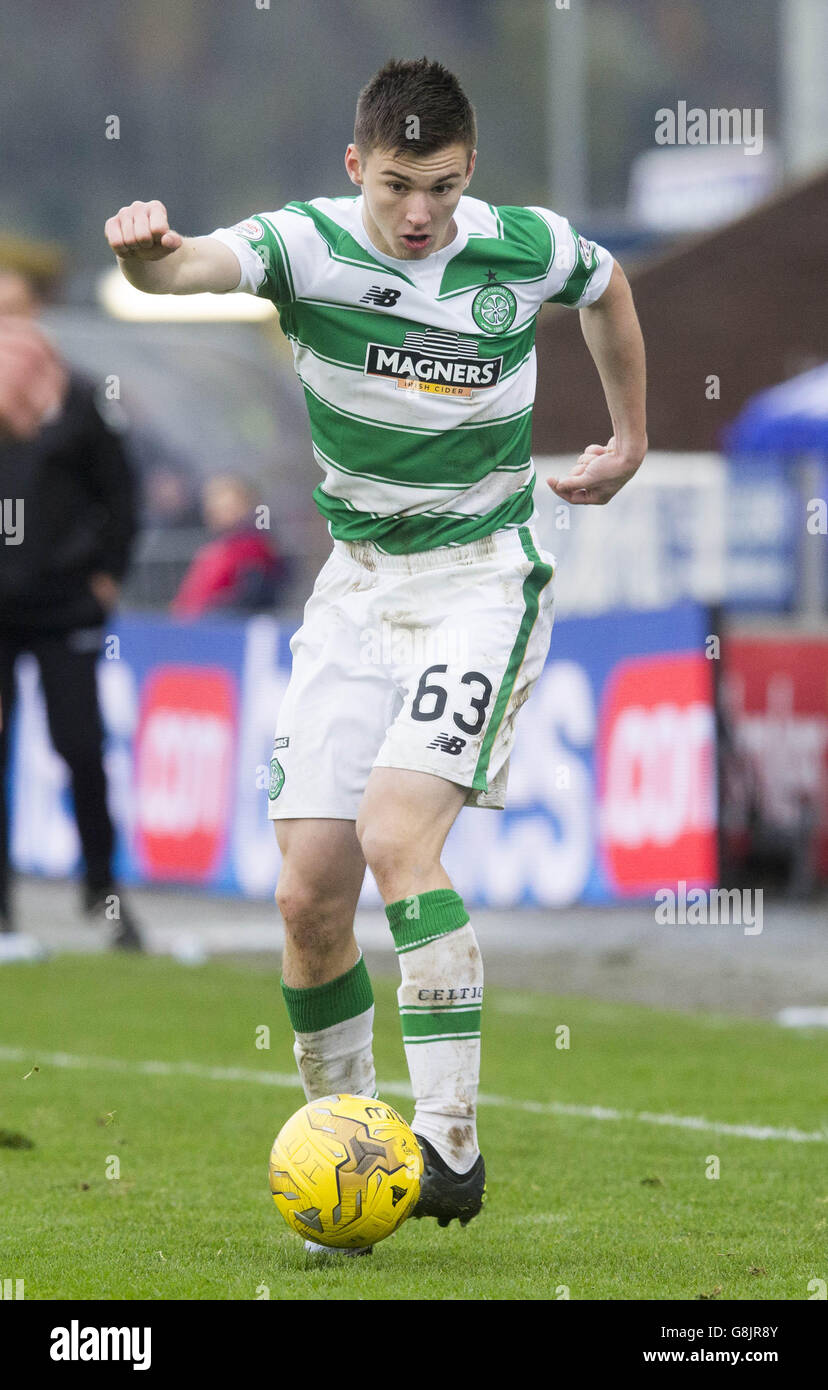 Celtic's Kieran Tierney during the Ladbrokes Scottish Premiership at Caledonian Stadium, Inverness. PRESS ASSOCIATION Photo. Picture date: Sunday November 29, 2015. See PA story SOCCER Inverness. Photo credit should read: Jeff Holmes/PA Wire.. Stock Photo