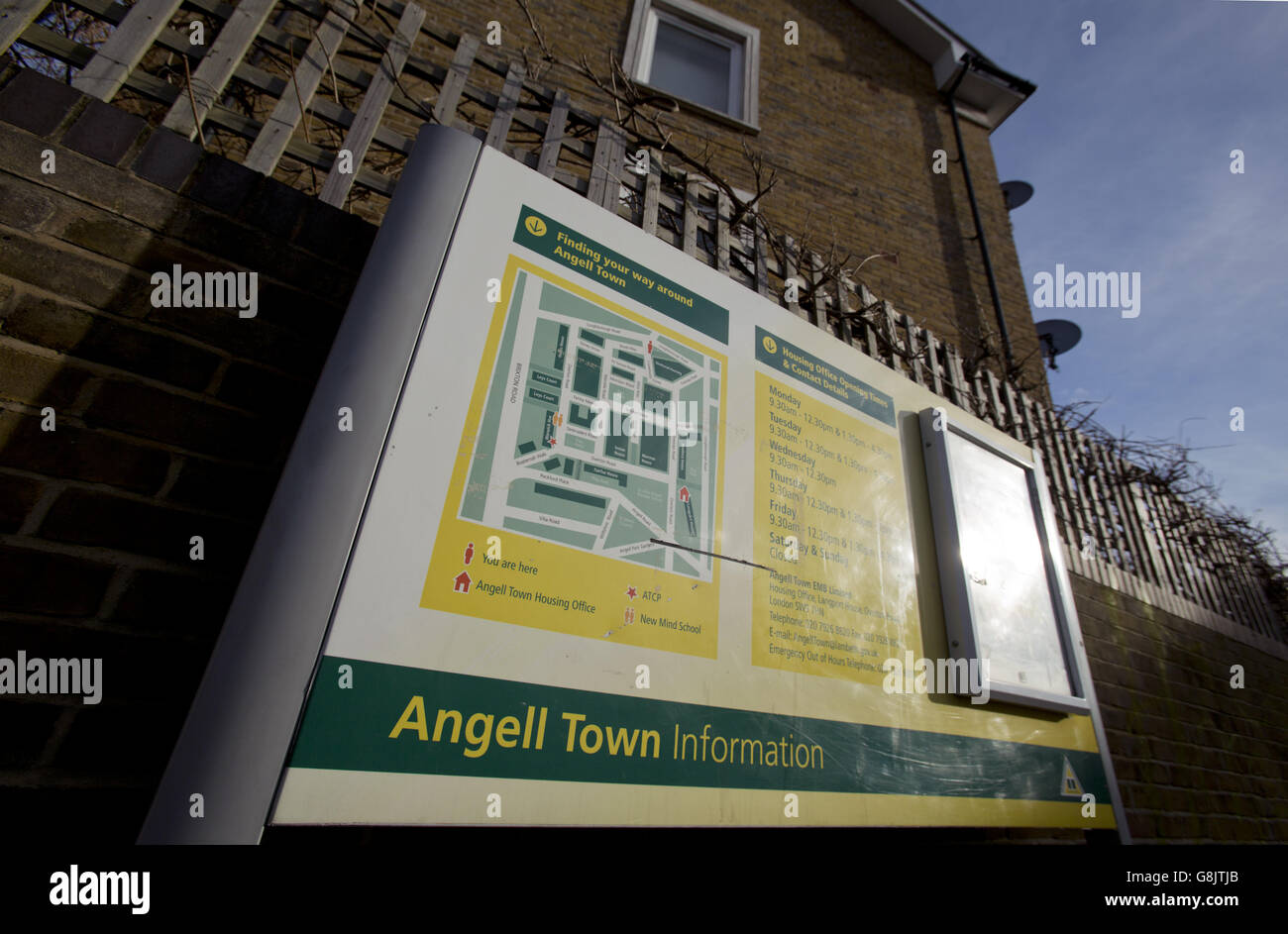 Sink Estate Stock Brixton Stock Photo Alamy