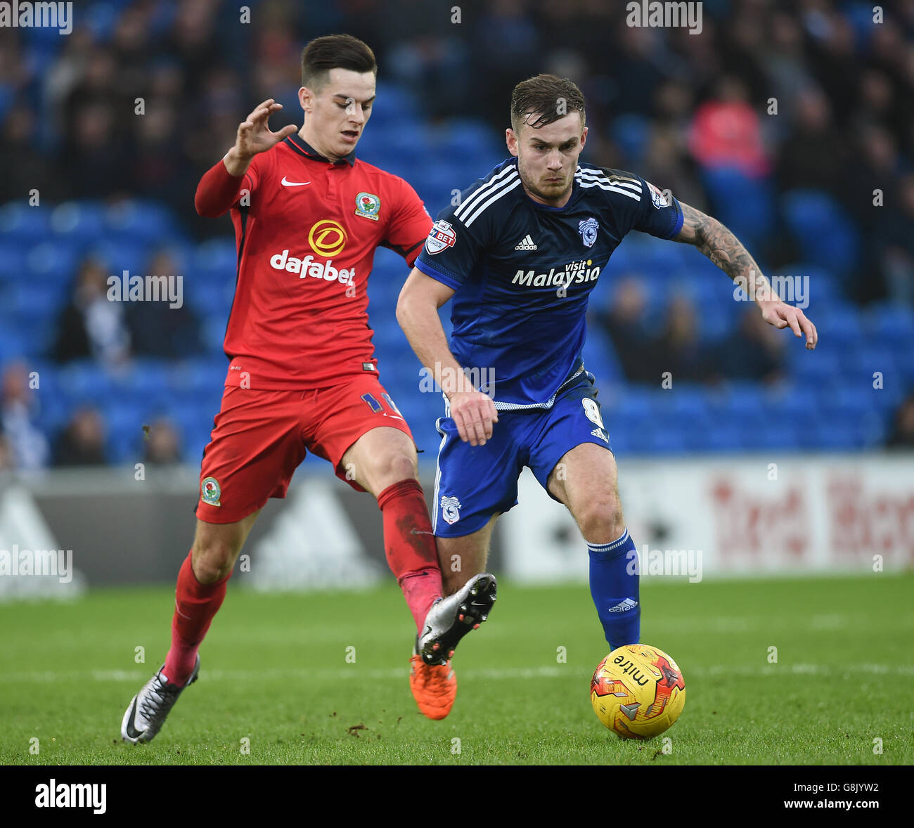 Cardiff City v Blackburn Rovers - Sky Bet Championship - Cardiff City Stadium Stock Photo