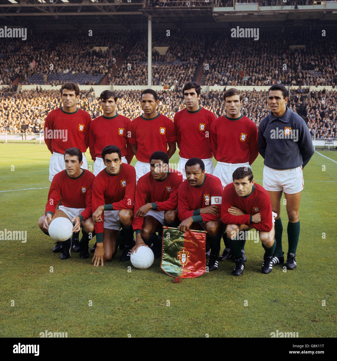 Soccer - World Cup England 1966 - Semi Final - Portugal v England - Wembley Stadium Stock Photo