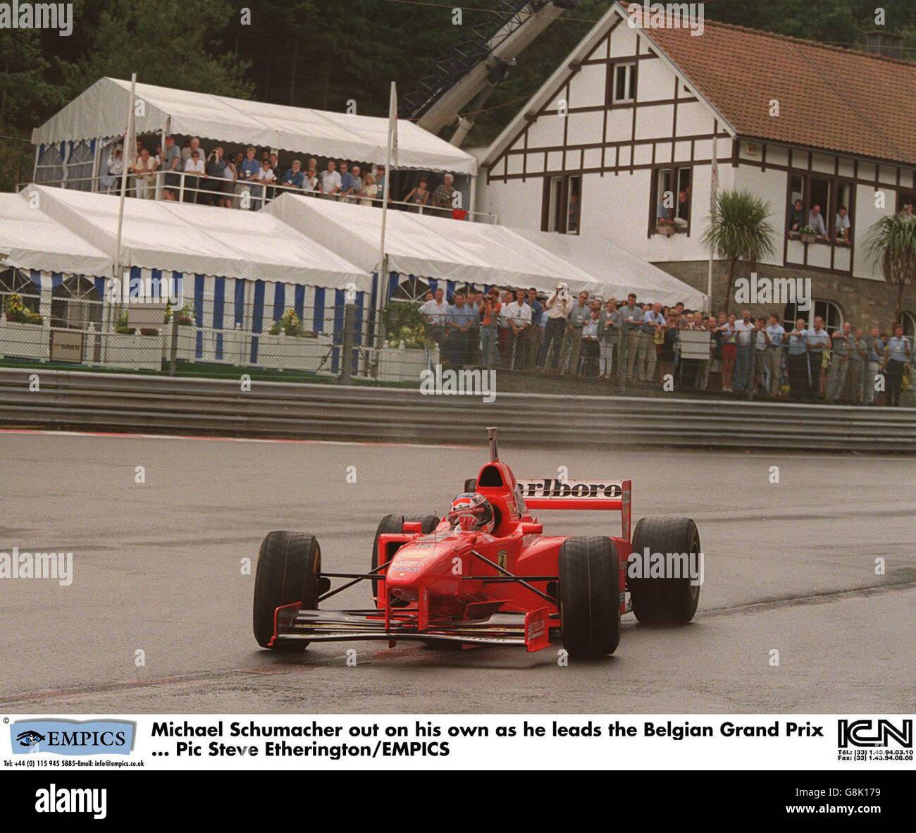 Motor Racing Belgian Grand Prix. Michael Schumacher out on his own