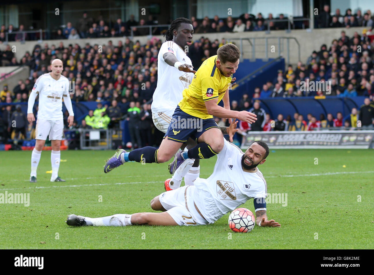 Oxford United v Swansea City - Emirates FA Cup - Third Round - Kassam Stadium Stock Photo