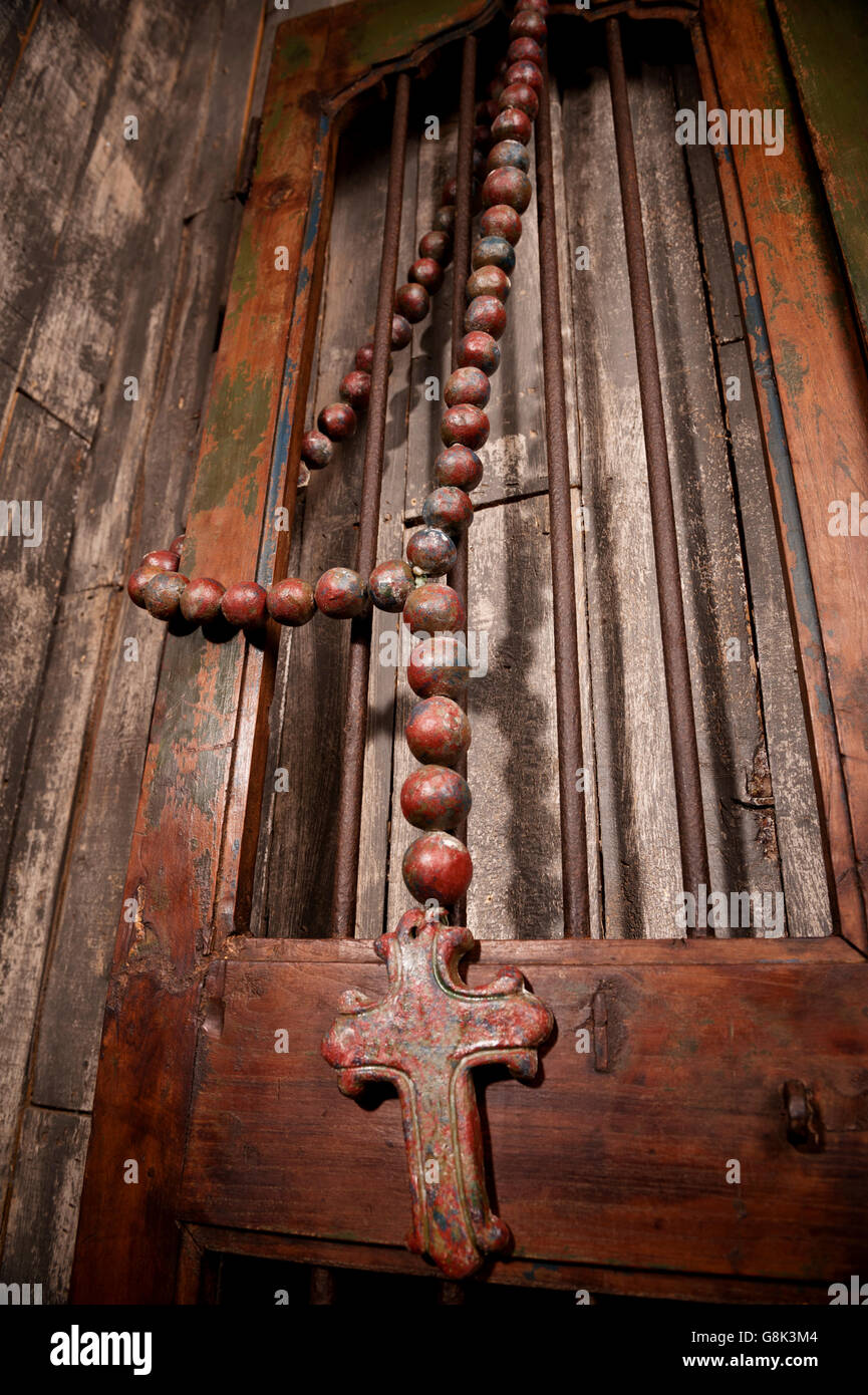 Rosary prayer beads necklace 'rosarium' Stock Photo