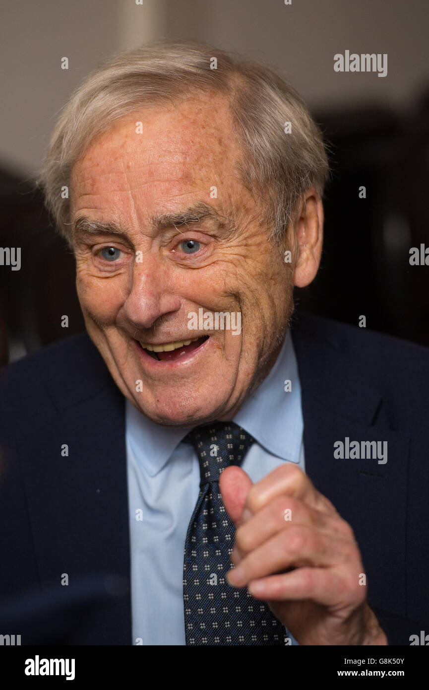 Sir Harold Evans at the premiere of Attacking the Devil at the Picturehouse Central cinema in London. Stock Photo