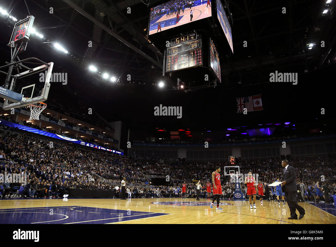 Orlando Magic v Toronto Raptors - NBA Global Games - O2 Arena Stock Photo