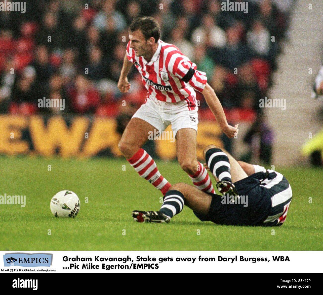 Endsleigh League Soccer ... Stoke City v West Bromwich Albion Stock Photo