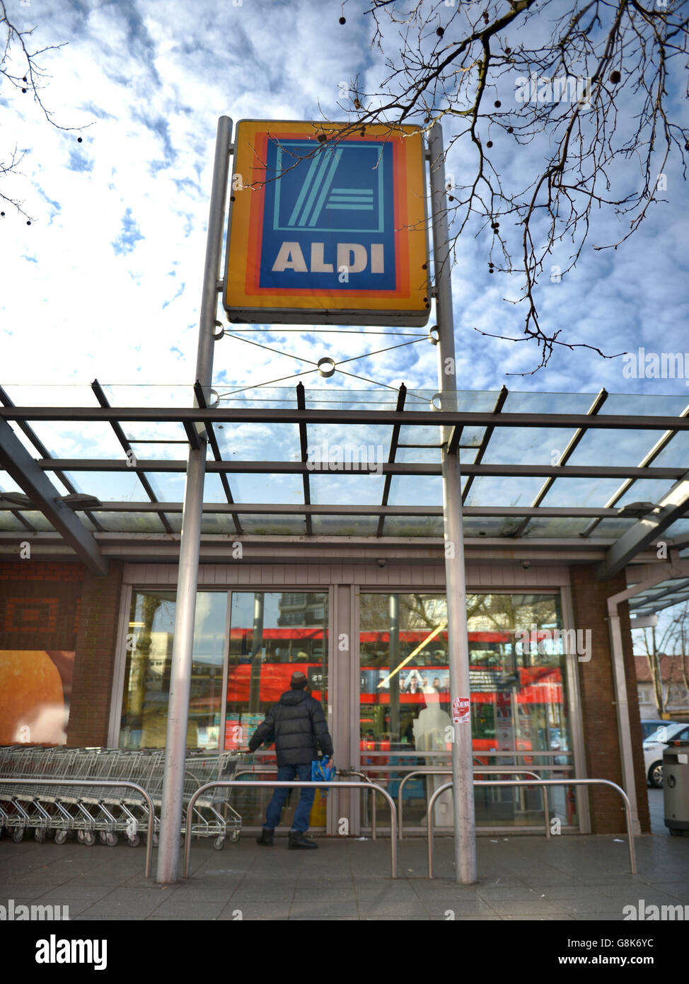 General view of an Aldi store on the Old Kent Road in London Stock