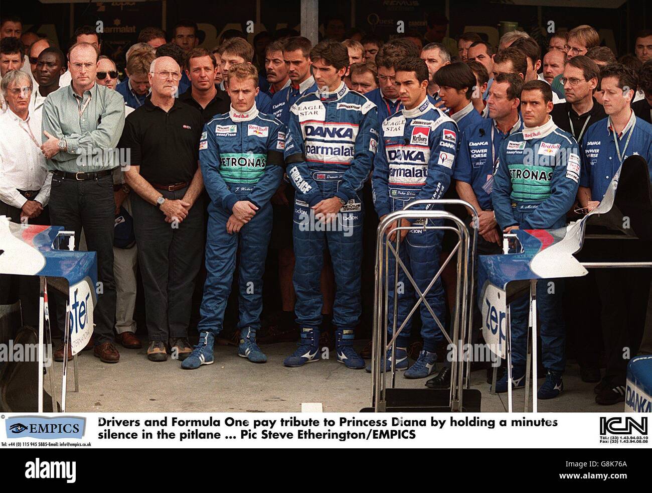 Drivers and Formula One pay tribute to Princess Diana by holding a ...