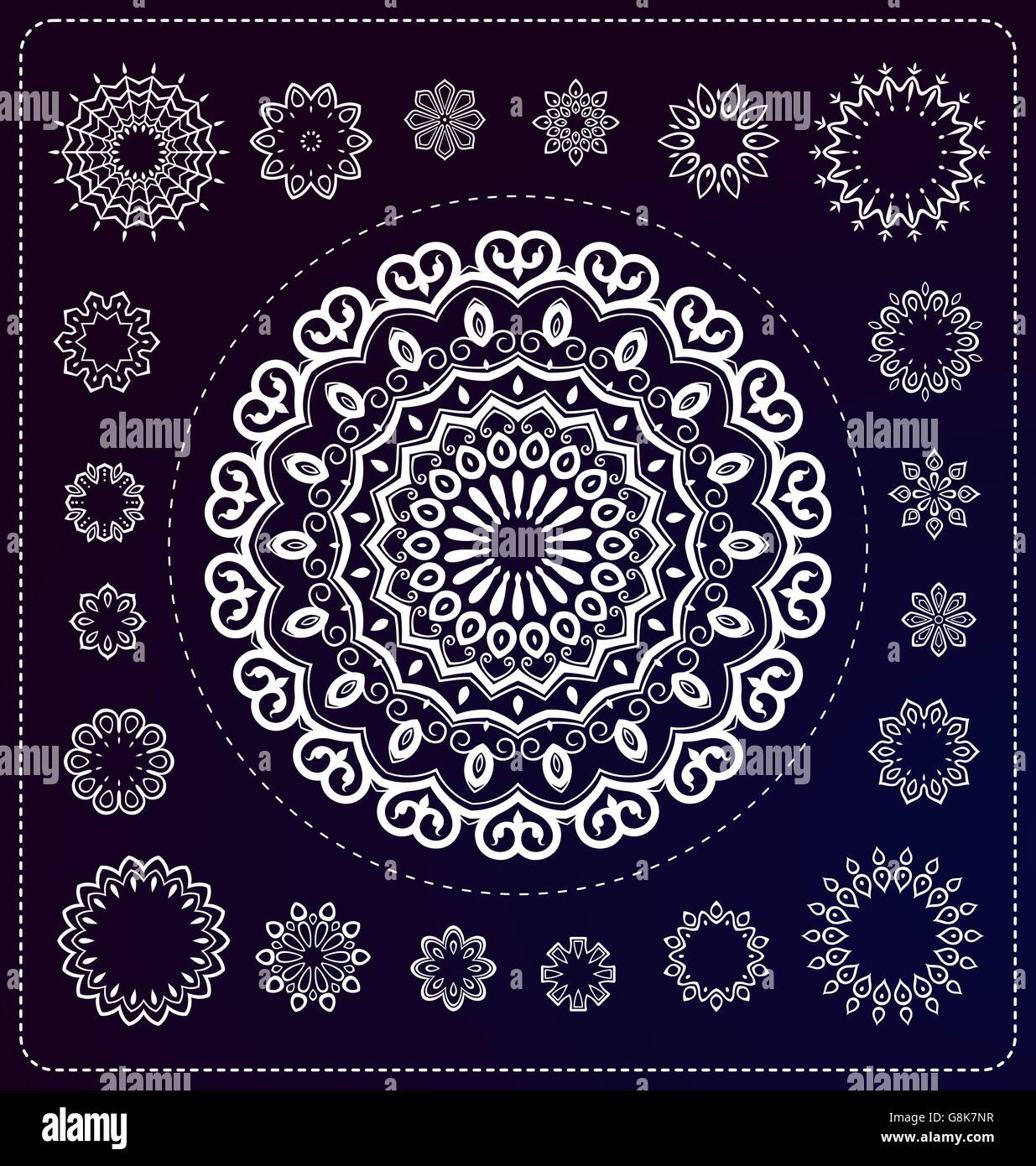 Creative mandala vector vectors hi-res stock photography and images - Alamy