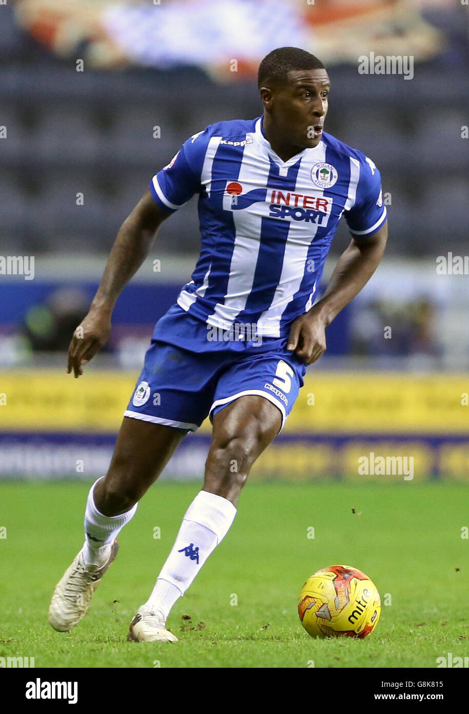 Wigan Athletic v Gillingham - Sky Bet League One - DW Stadium. Wigan Athletic's Donervon Daniels Stock Photo