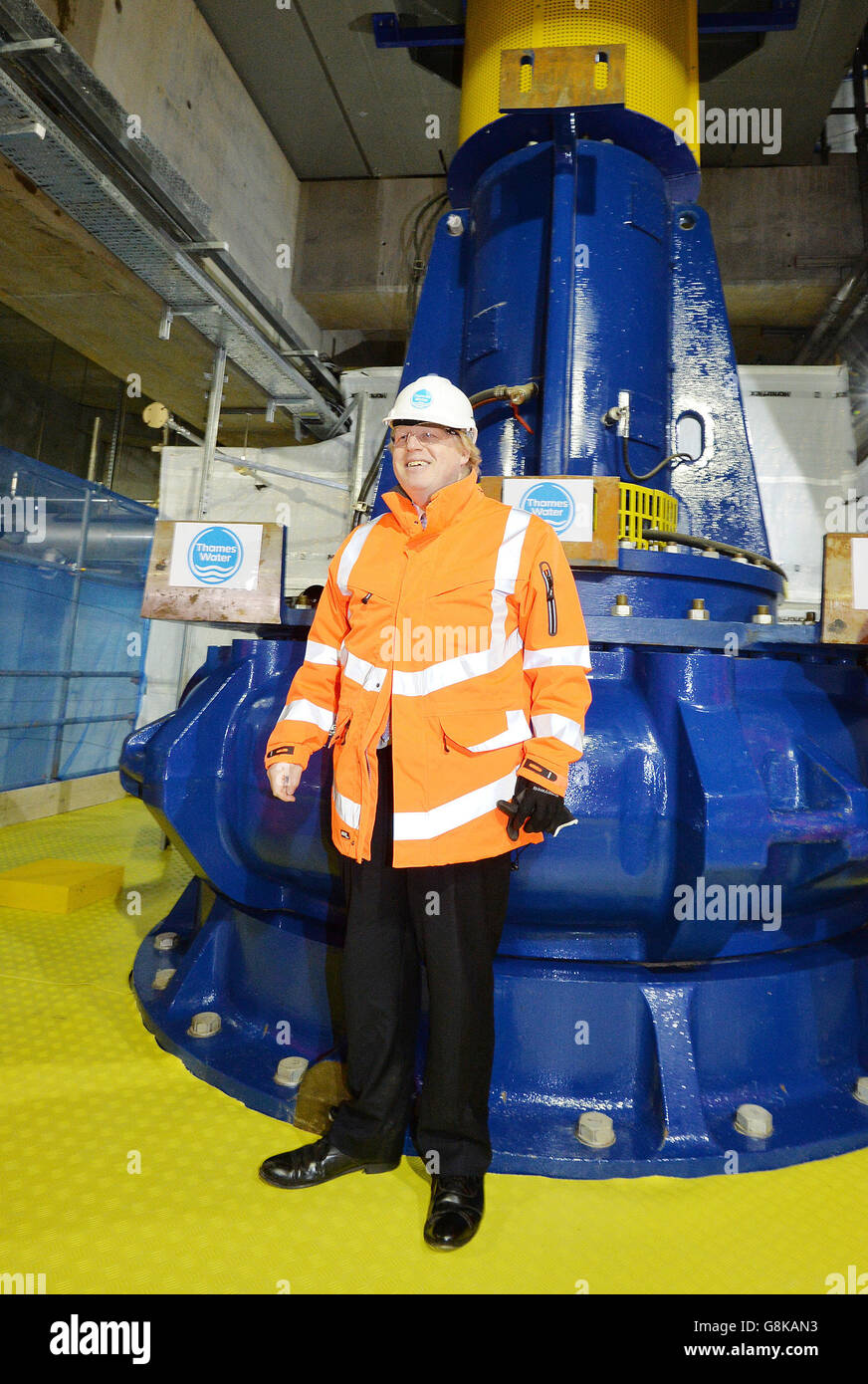 Mayor opens londons deepest tunnel hires stock photography and images