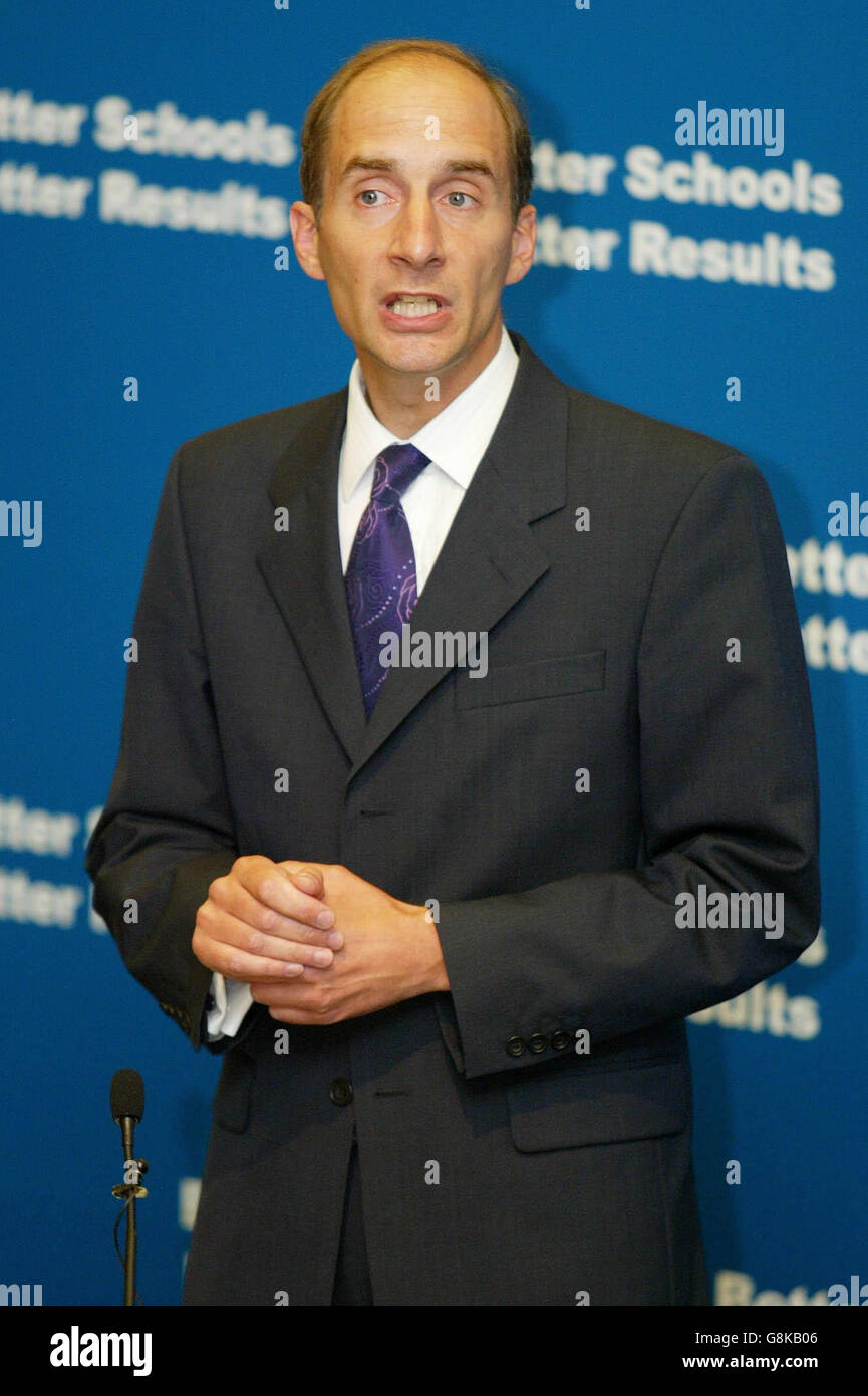 Schools Minister Lord Andrew Adonis delivers a speech on A-Level ...
