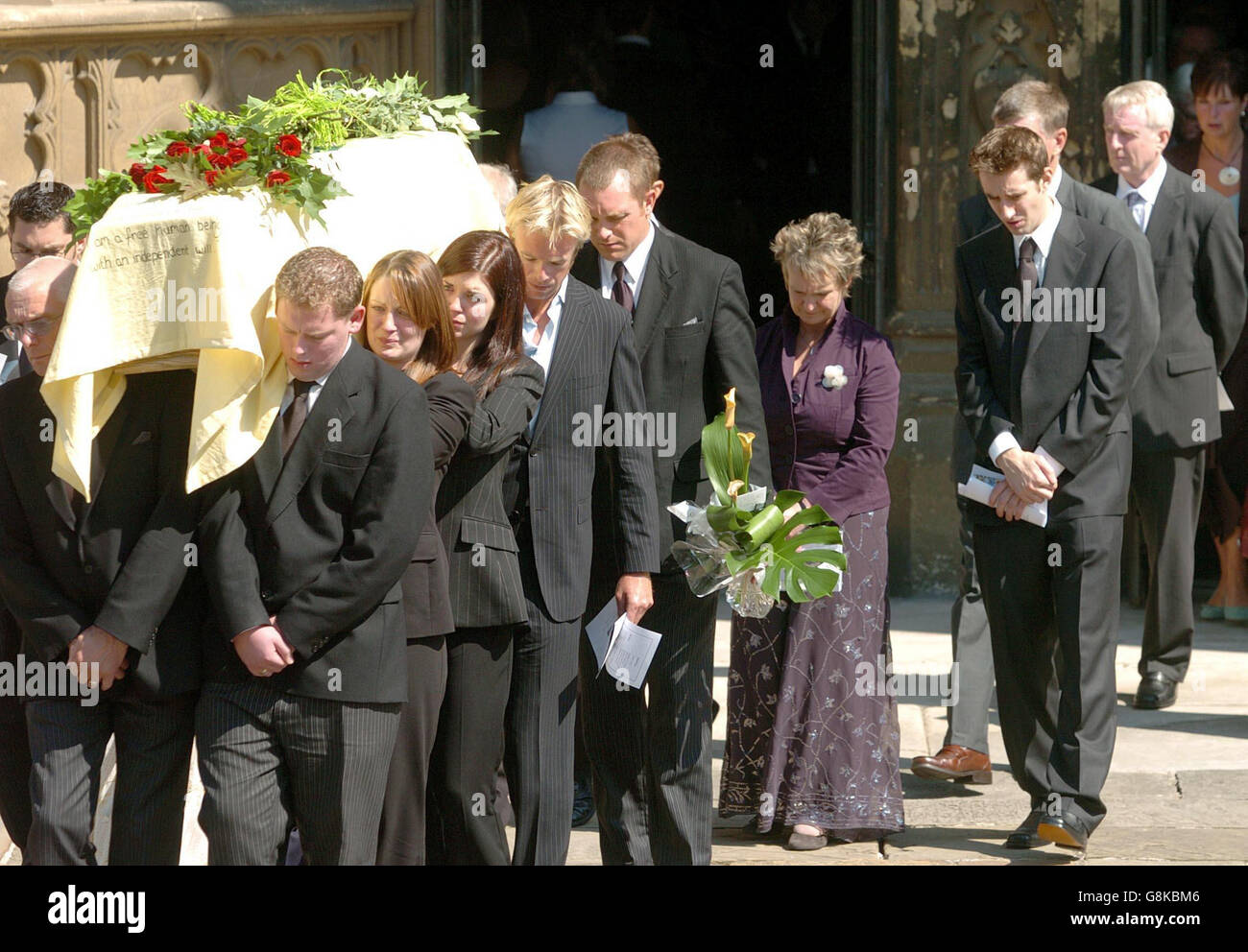 Jenny Nicholson Funeral Stock Photo