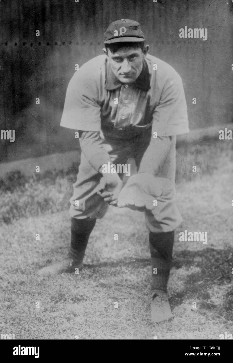Honus Wagner, Major League Baseball Player, Pittsburgh Pirates, Bain News Service, circa 1915 Stock Photo