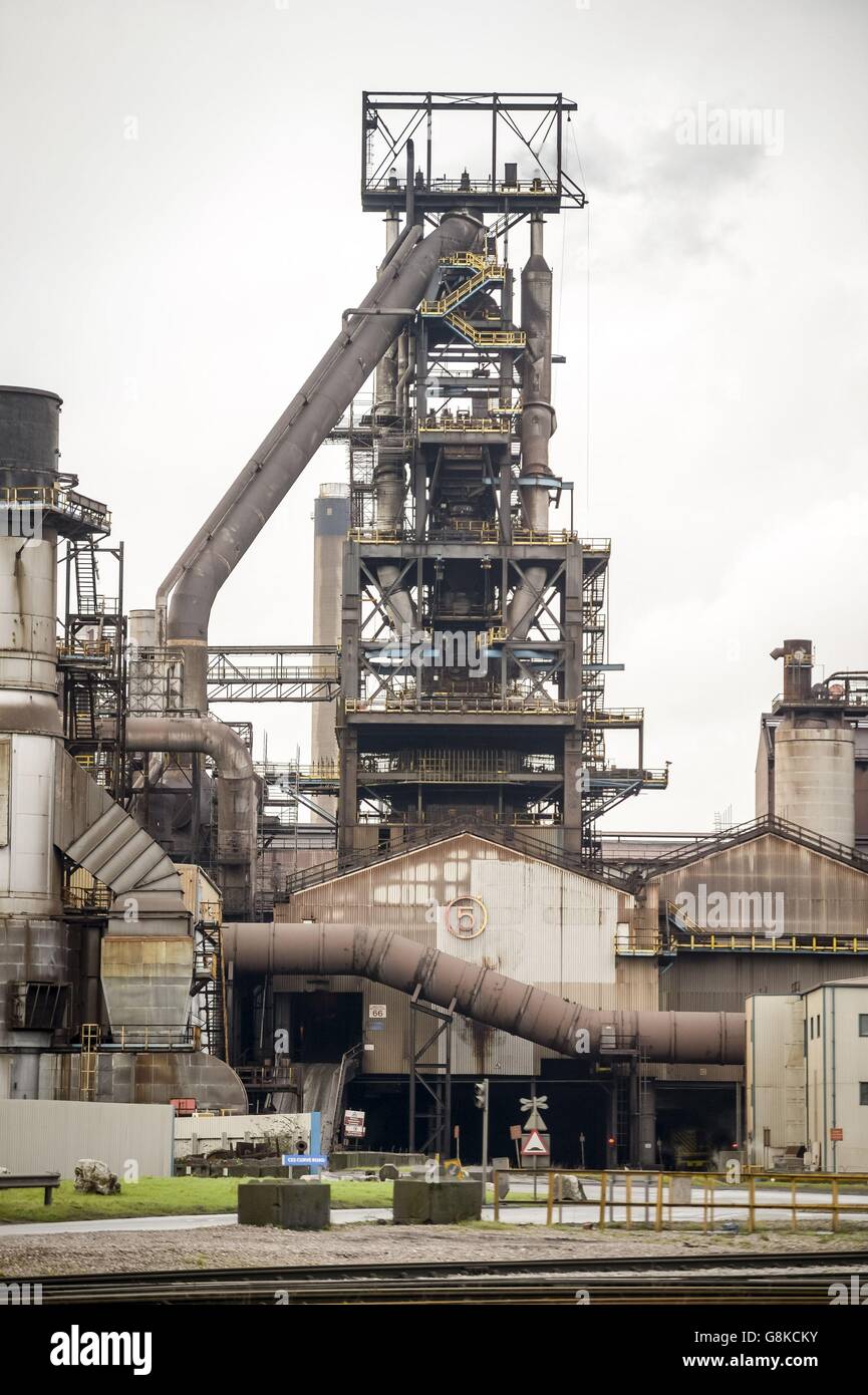 The Tata Steel steelworks in IJmuiden, Velsen, North Holland, Netherlands,  largest industrial area in the Netherlands, 2 blast furnaces, 2 coking plan  Stock Photo - Alamy