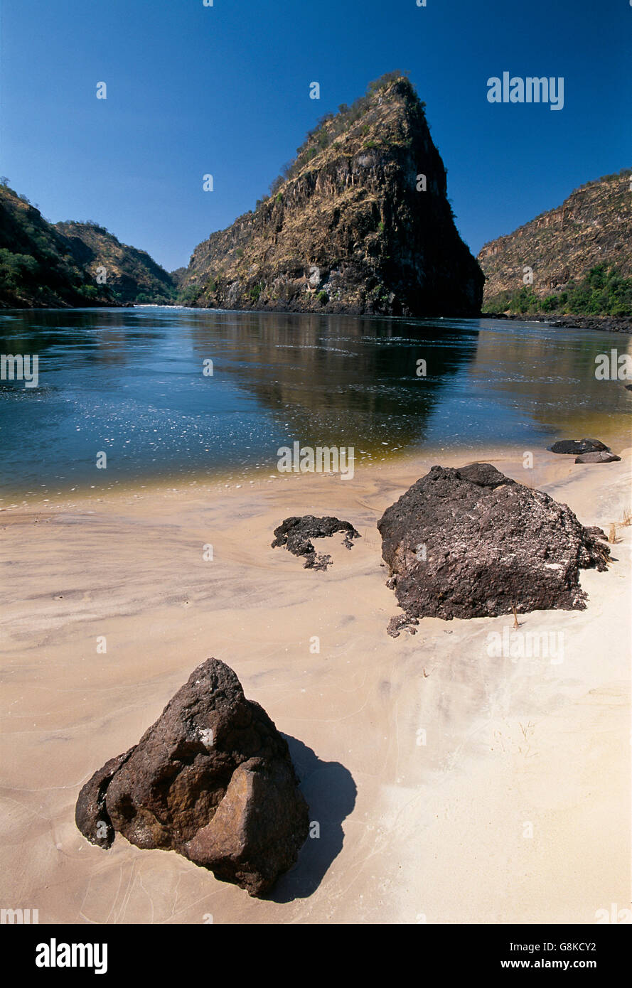 Zambezi River Gorge, Zimbabwe. Stock Photo