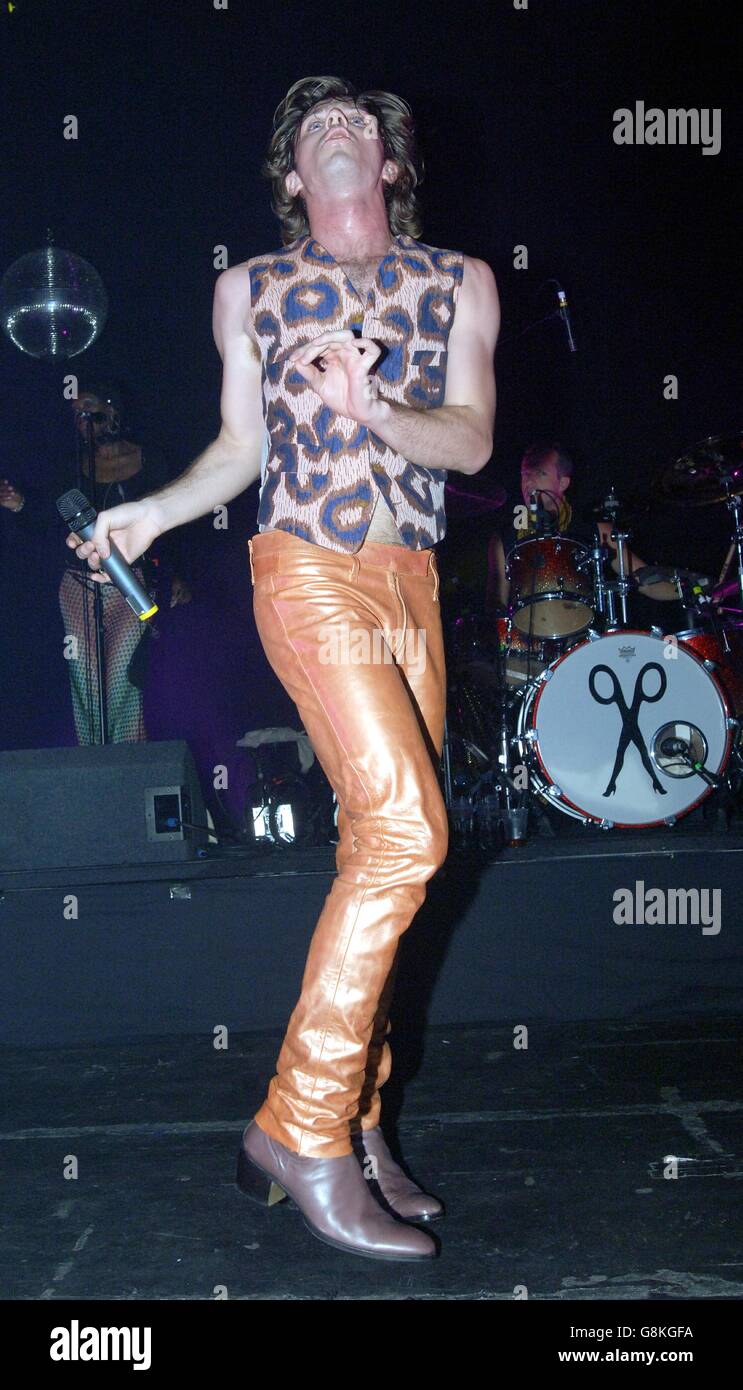Lead singer Jake Shears performs during a oneoff show to raise funds