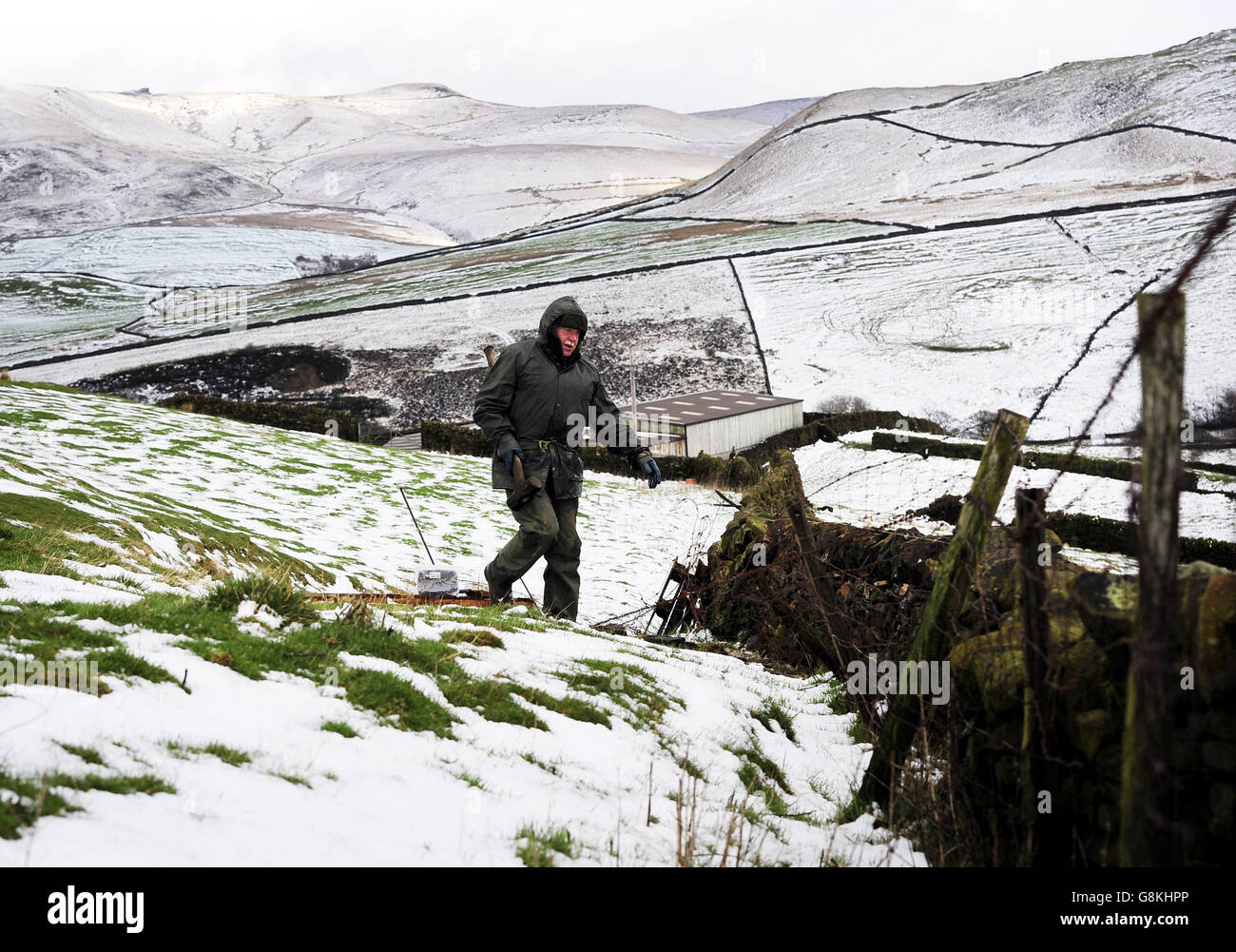 Winter weather Feb 3rd 2016 Stock Photo