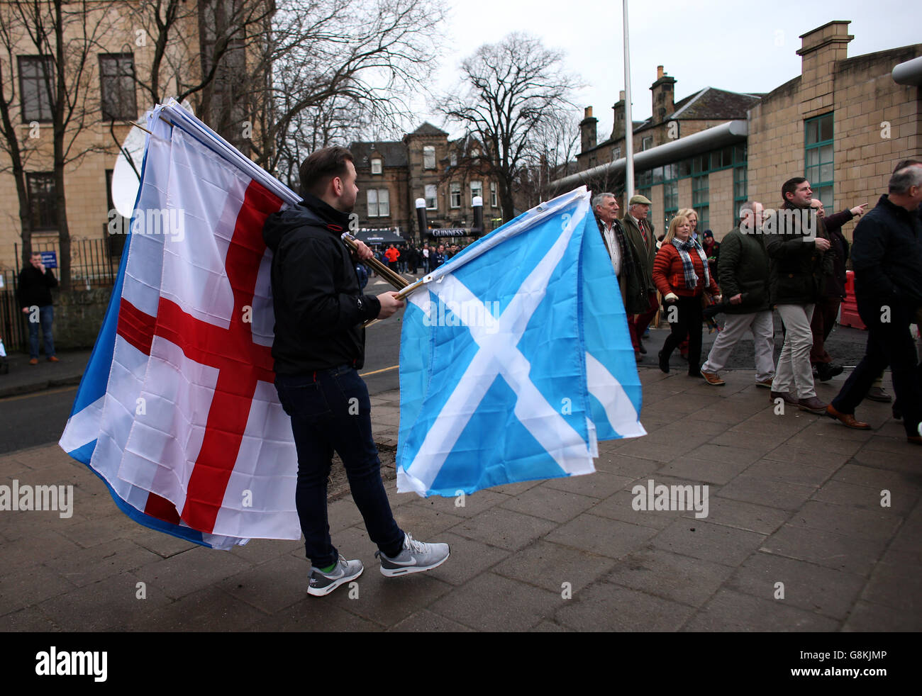 Six nations rugby flags hi-res stock photography and images - Alamy
