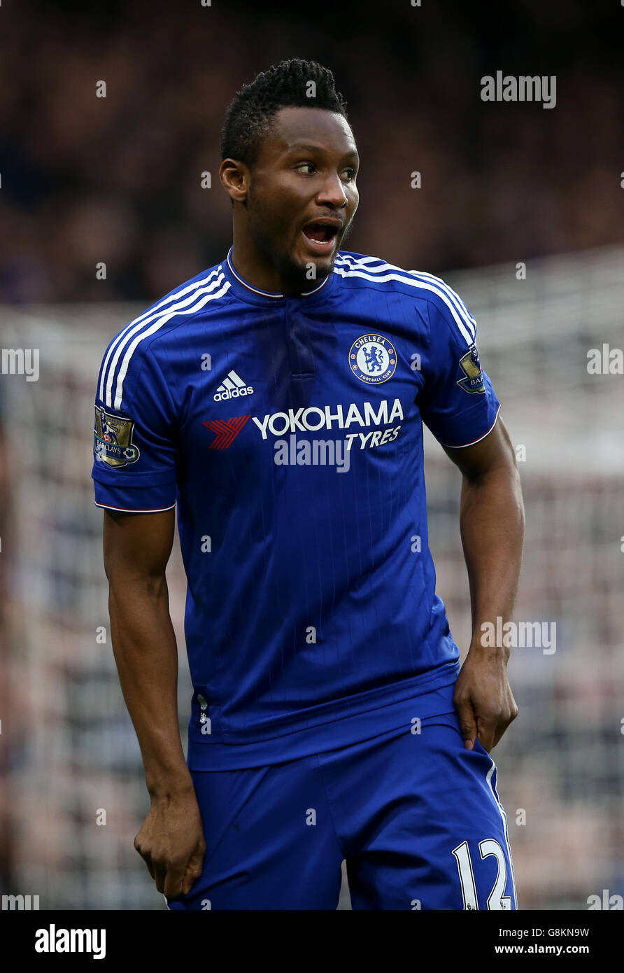 Chelsea v Manchester United - Barclays Premier League - Stamford Bridge. Chelsea's Mikel John Obi Stock Photo