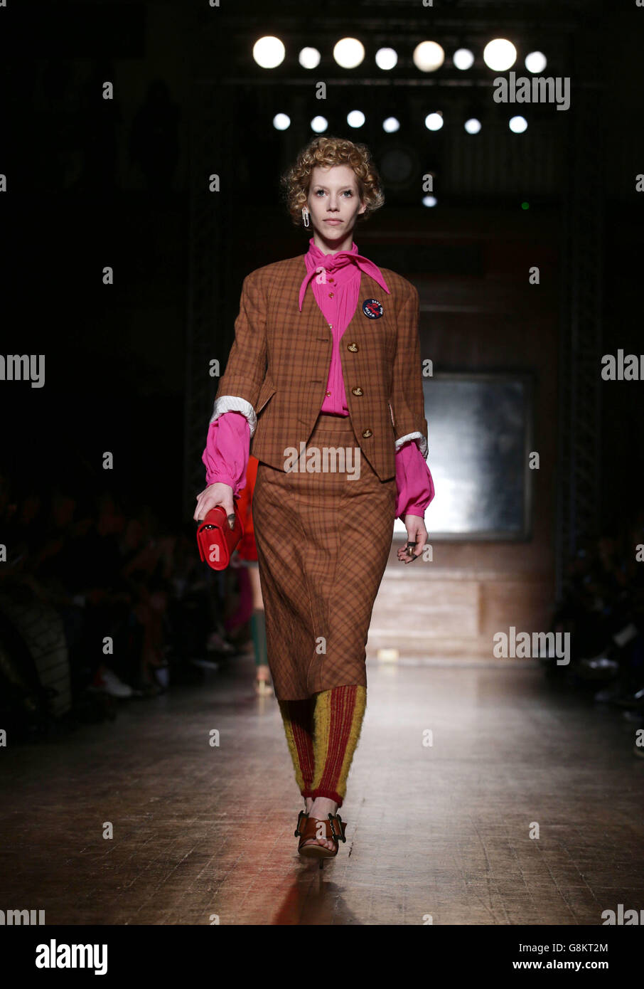 Models on the catwalk for The Vivienne Westwood Fashion Show in Paris Stock  Photo - Alamy