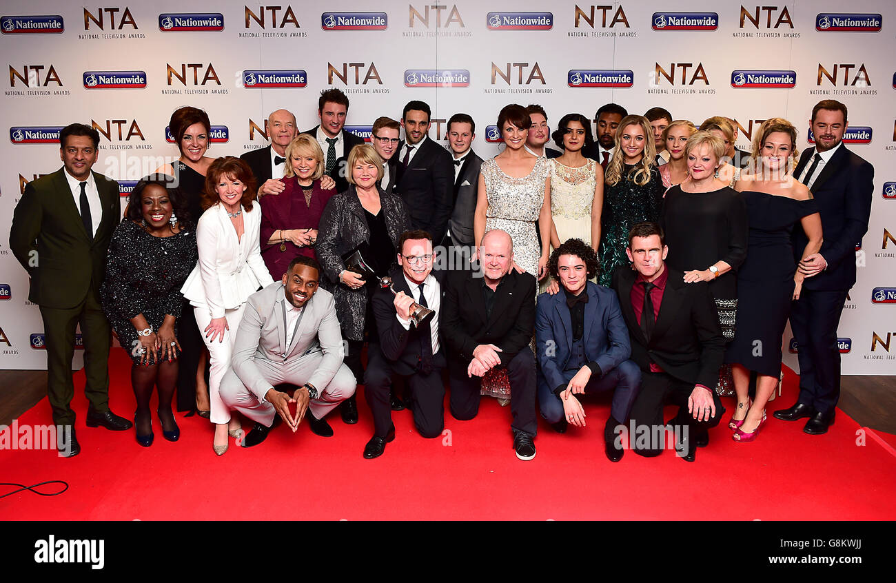 the-cast-of-eastenders-with-the-award-for-best-serial-drama-in-the