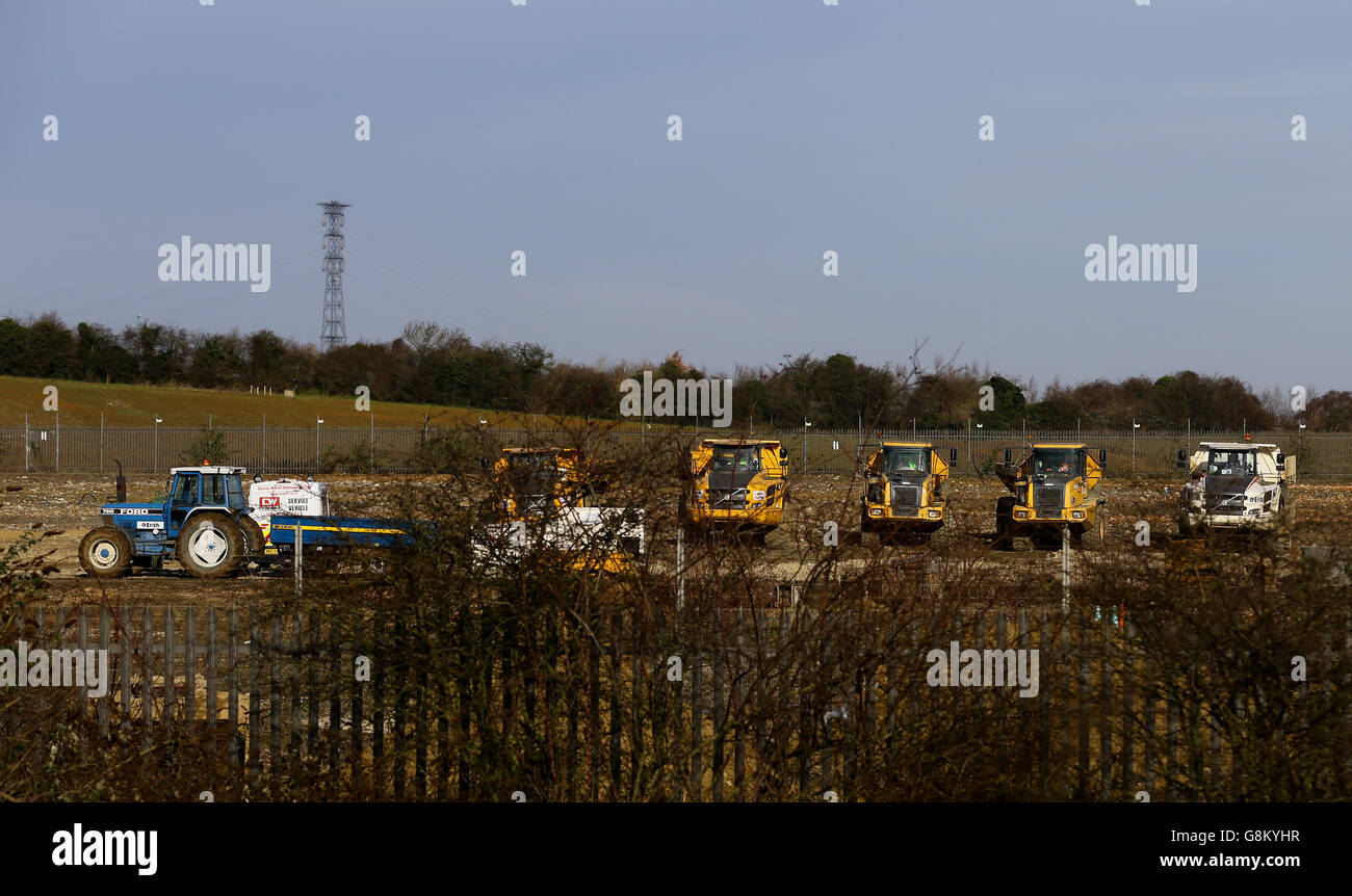 A view of the site in Kent, where developer Redrow Homes