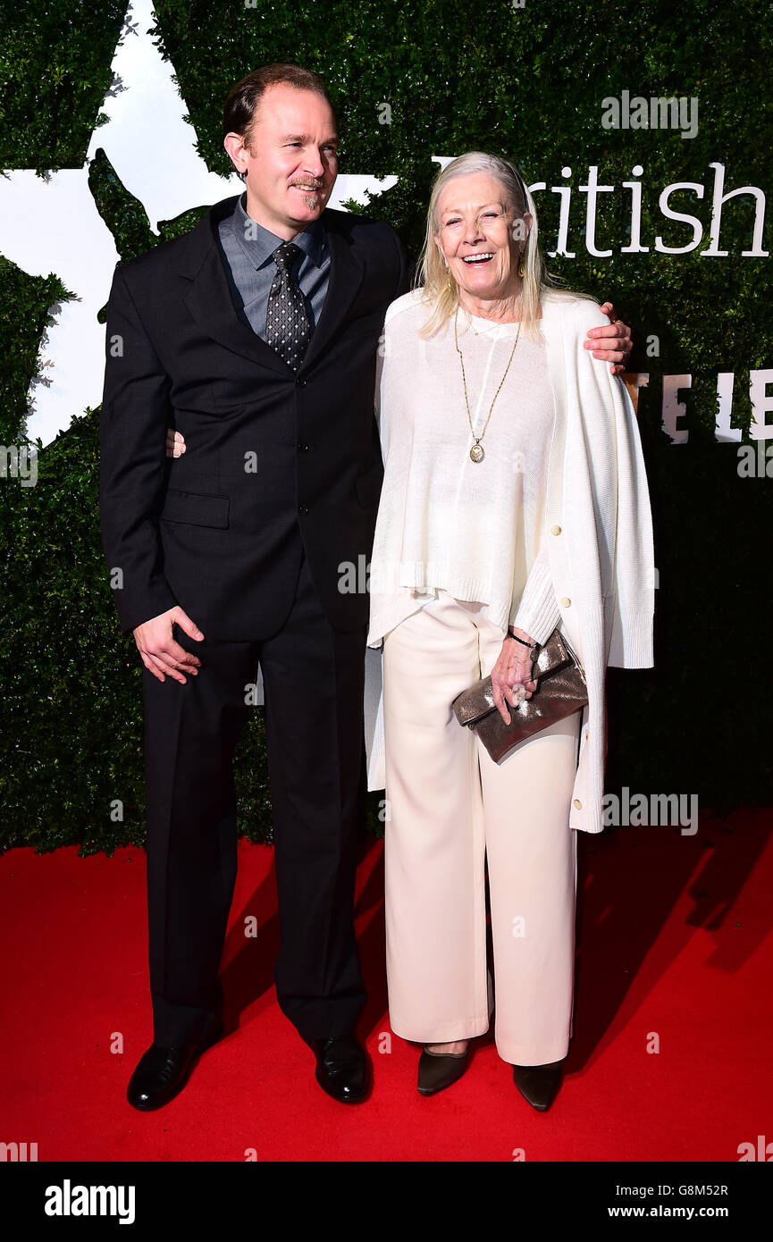 Vanessa Redgrave and son Carlo Nero attend the 2016 London Evening Standard British Film Awards