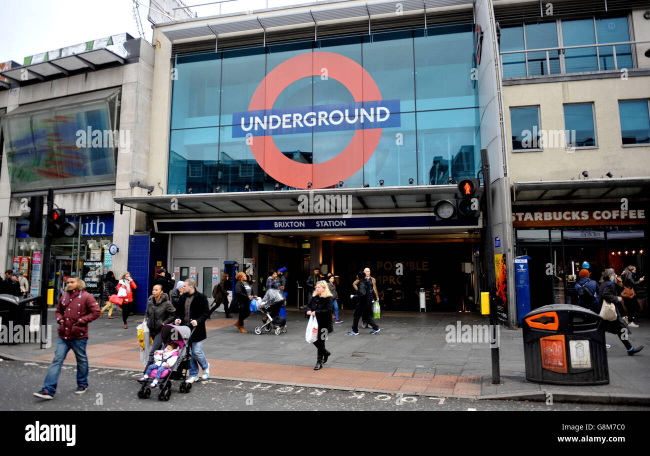 Brixton Underground Station High Resolution Stock Photography and