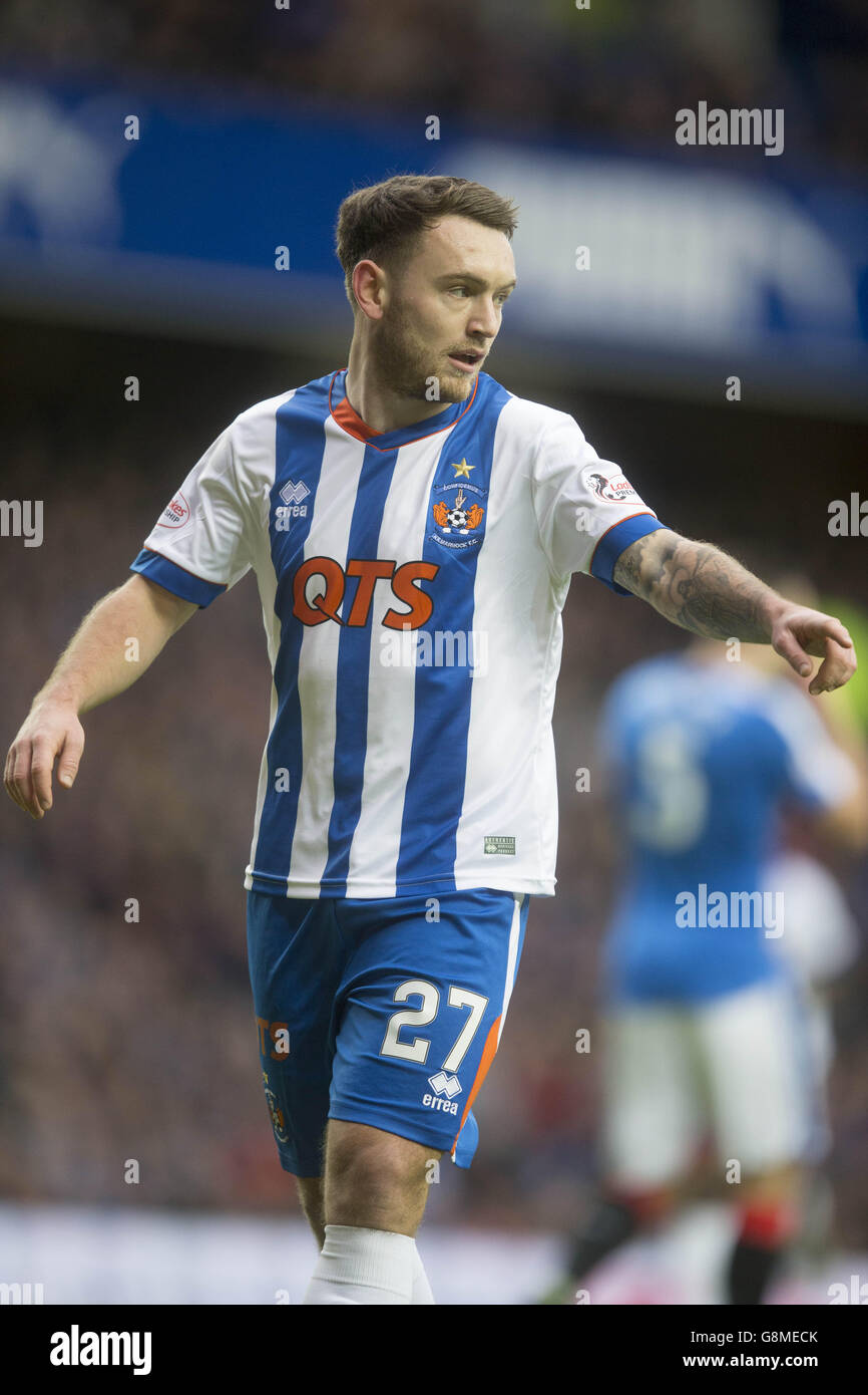 Kilmarnock's Lee Hodson during the William Hill Scottish Cup, Fifth Round match at the Ibrox Stadium, Glasgow. Stock Photo
