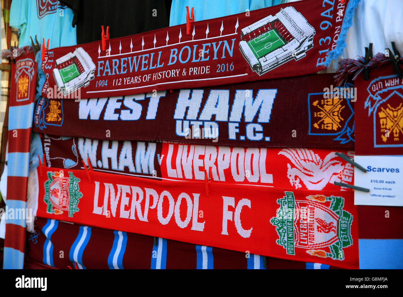 Liverpool Scarf Unofficial Vs West Ham 