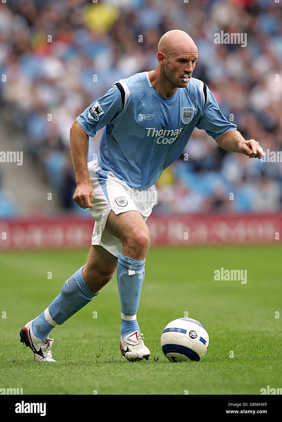 Soccer - FA Barclays Premiership - Manchester City v Portsmouth - City of Manchester Stadium. Danny Mills, Manchester City Stock Photo