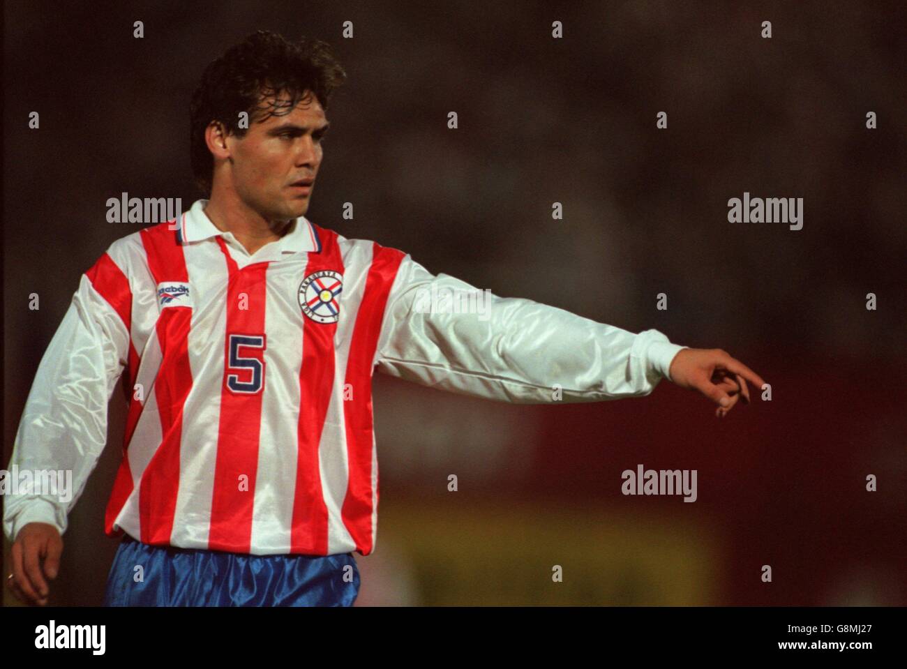 Soccer - World Cup Qualifier - Paraguay v Bolivia. Celso Ayala, Paraguay Stock Photo