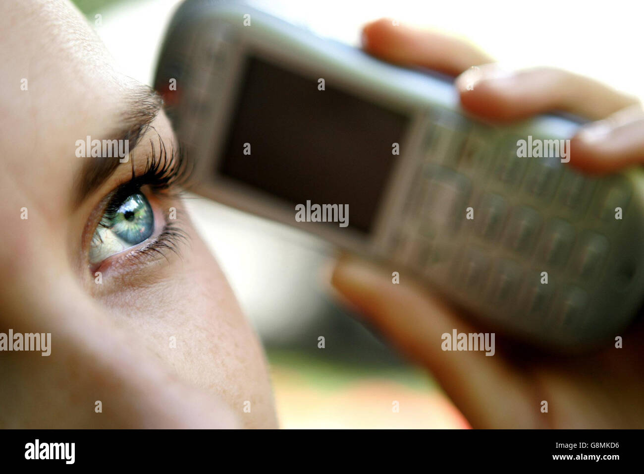 A model demonstrates the new Vodafone Simply Phone which goes on sale ...