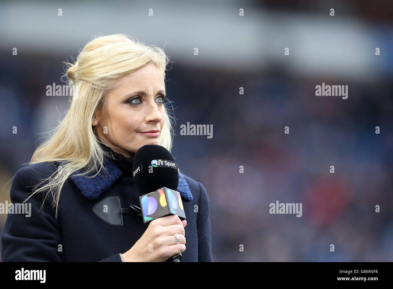 Bt sport presenters were left baffled when they spotted what appeared to be footage of 'a kid drinking beer' at a german football match. Bt Sport Presenter Lynsey Hipgrave Before The Emirates Fa Cup Fifth Stock Photo Alamy