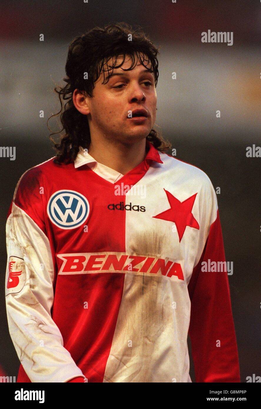 Czech Soccer - Sparta Prague v Slavia Prague. Radek Bejbl, Slavia Prague  (right Stock Photo - Alamy