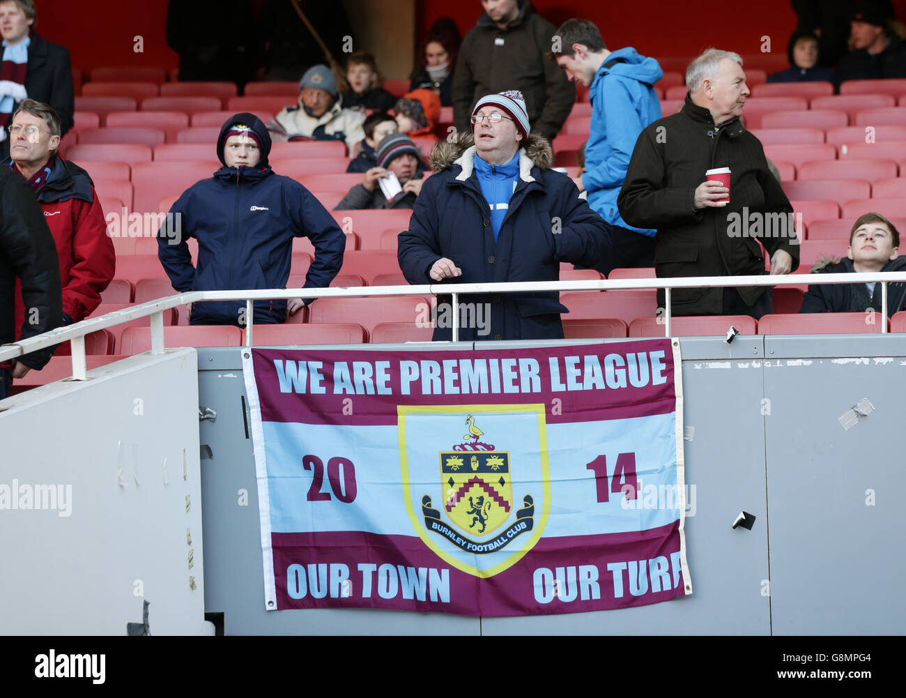 A banner in stands emirates stadium hi-res stock photography and images ...