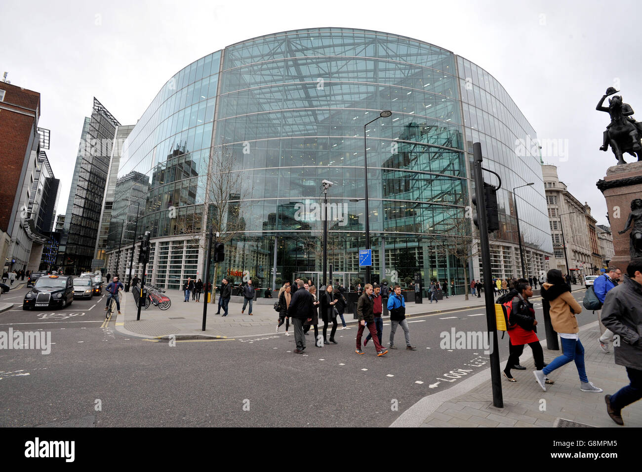 Sainsbury's head office at New Fetter Lane, Holborn Circus, central London. Stock Photo