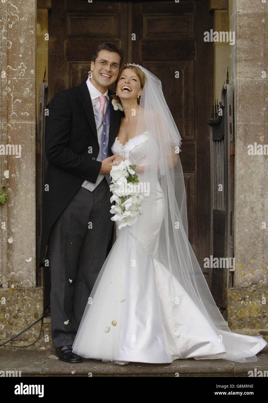 Natasha Kaplinsky Wedding Stock Photo - Alamy, image size:926x1390