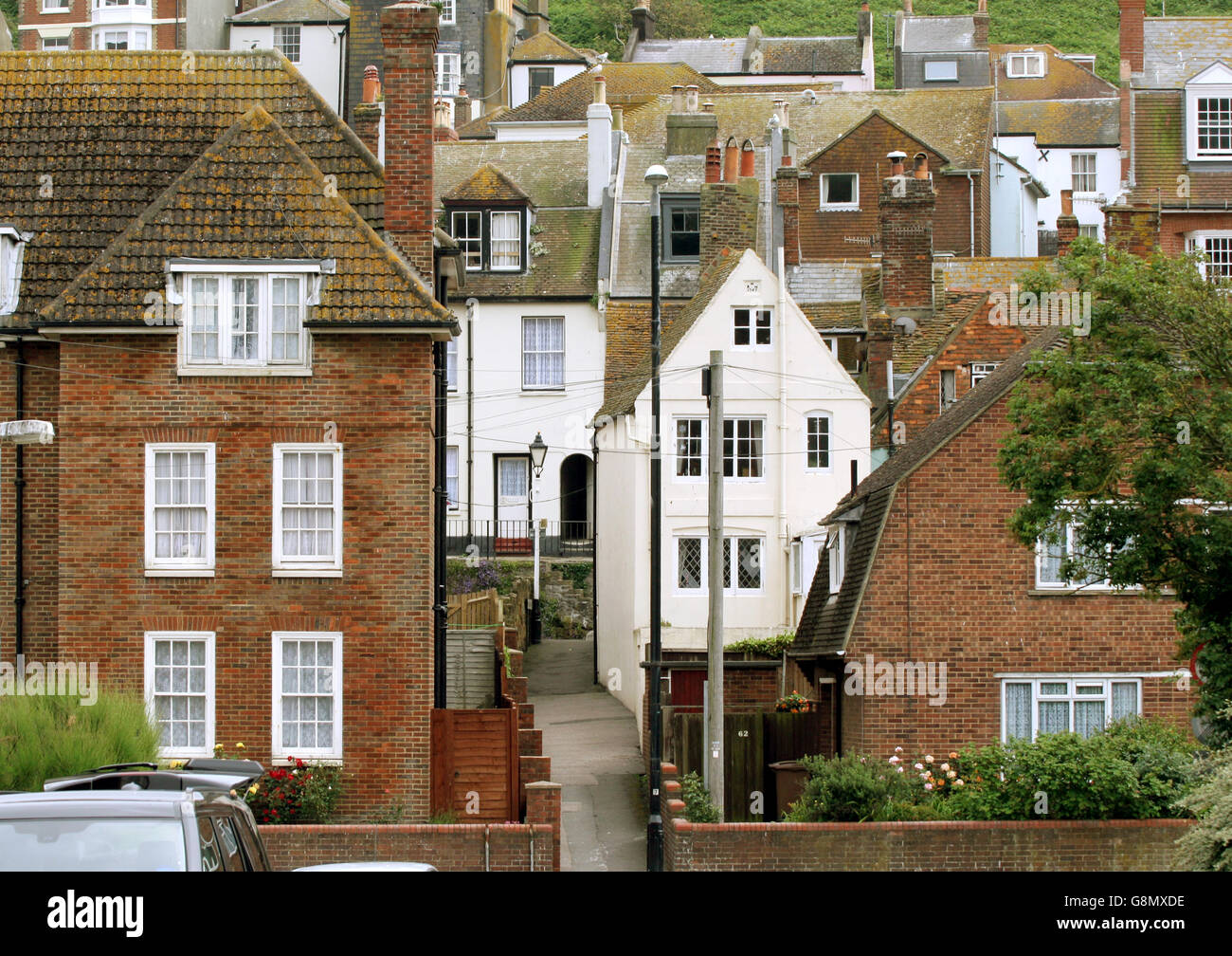 older seaside resort Stock Photo