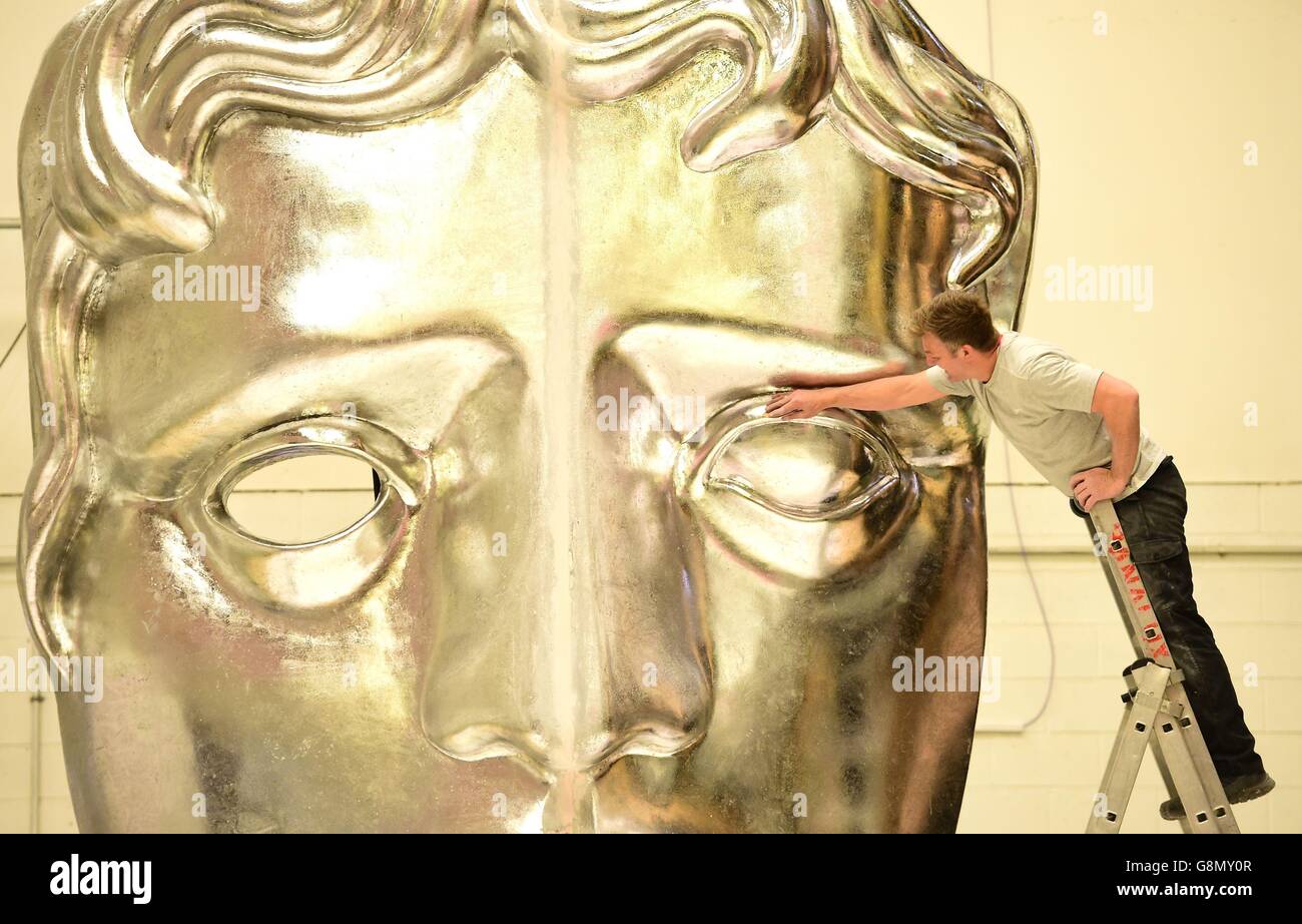 Set preparation takes place hi res stock photography and images Alamy