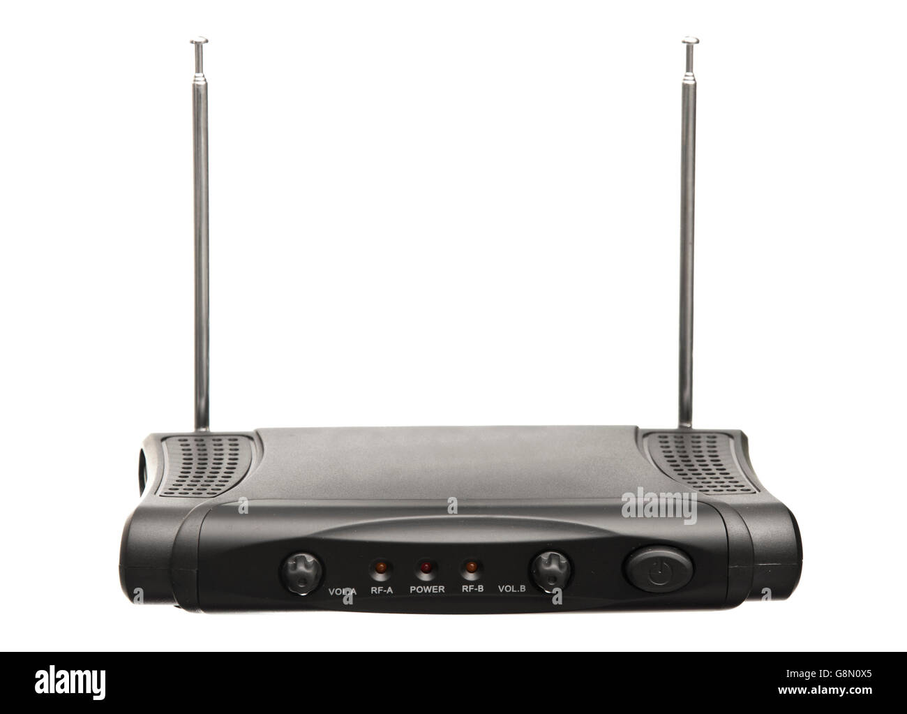 Audio Signal Receiver Isolated on White Background Stock Photo Alamy