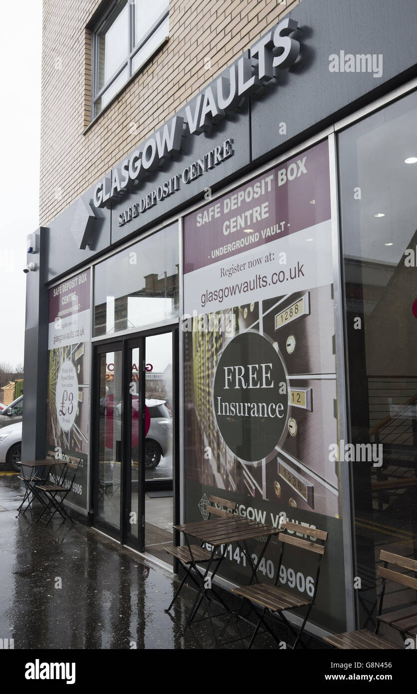 The Glasgow Vaults, Scotland's first independent safety deposit box