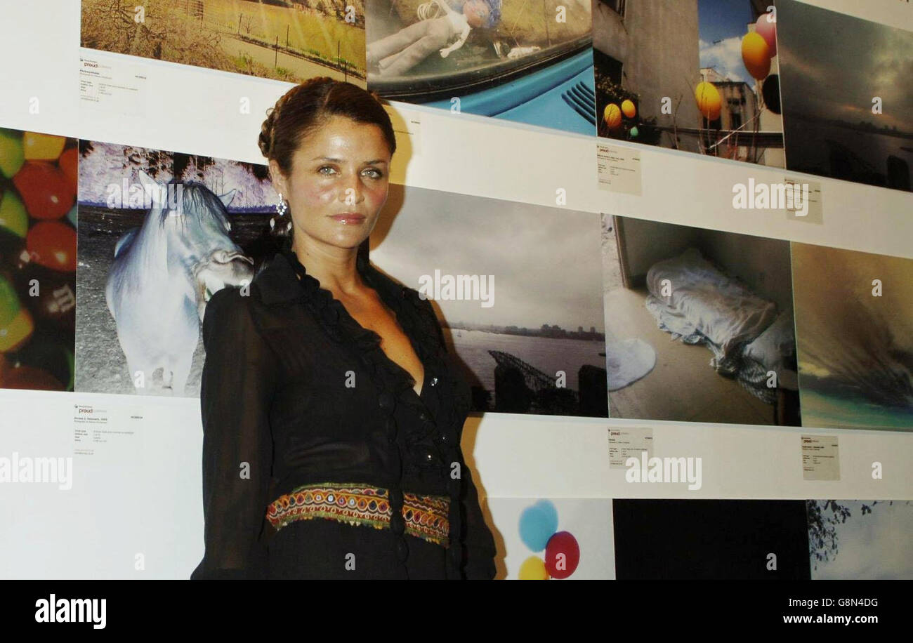 Helena Christensen attends the launch of 'An Eye for Beauty' photography exhibition at the Sony Ericsson Proud Camden gallery in North London Thursday 1 September 2005. The exhibition has a collection of images Helena has taken using the Sony Ericsson K750i camera phone, in association with Vodafone. PRESS ASSOCIATION Photo. Photo credit should read: Yui Mok / PA Stock Photo