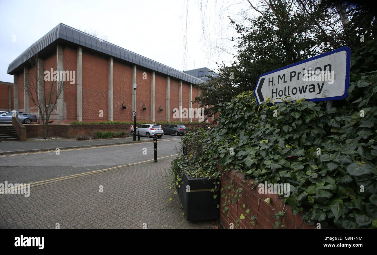 General view of HMP Holloway, a closed category prison for adult women and young offenders in north London. Stock Photo